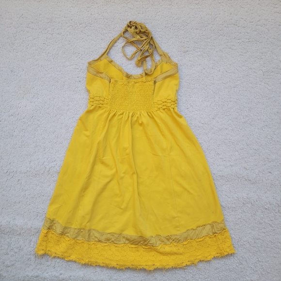 Anthropologie yellow halter dress - Picture 4 of 7